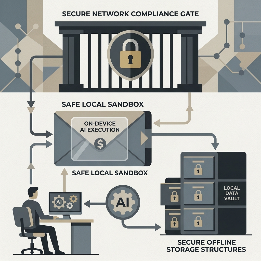 Shadow AI Security Concept Illustration