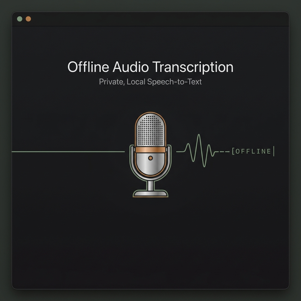 Local Speech Transcription Illustration